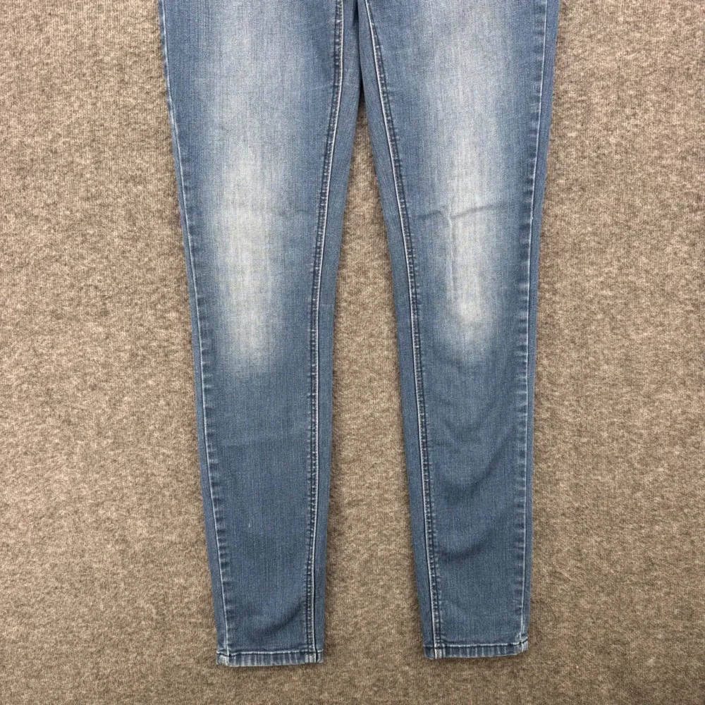 Kensie Jeans Womens Skinny Denim Medium Wash Blue Mid Rise Pants Size 0 Ankle